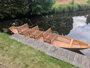 Bau eines Spreewaldkahns